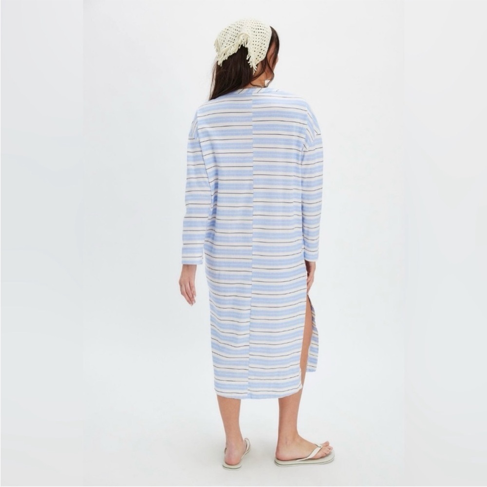 Free People Ragabond By The Sea Maxi Tee ~Cape Cod~ size xs NWOT oversized - Picture 2 of 9